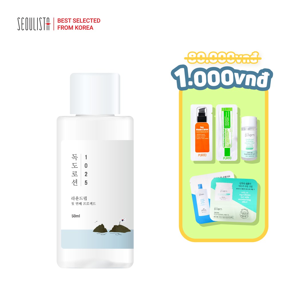 Lotion làm dịu dưỡng ẩm Round Lab 1025 Dokdo Lotion