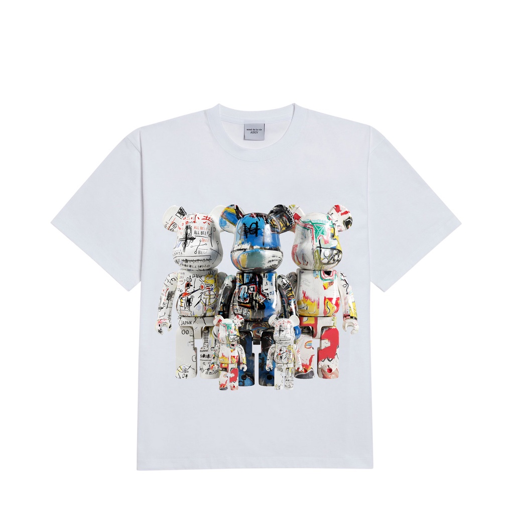 Áo thun bearbrick 7 cotton 100% chính phẩm, form oversize, chuẩn hàng xịn, full tem mạc, Anam Store