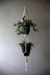 Dây treo chậu hoa dây trang trí macramé