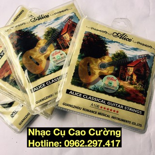 Dây Đàn Guitar Alice Nylon Cho Đàn Classic Nhạc Cụ Cao Cường