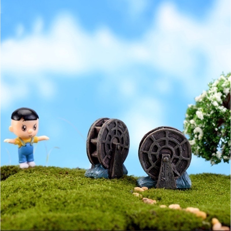 Set 2 Cối Xay Gió Mini Dùng Để Trang Trí Sân Vườn