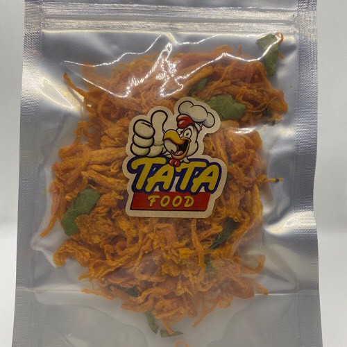 Khô Gà Lá Chanh, Túi zip 100g, Khô Gà TATA Food loại ngon, xé cay, đồ ăn vặt hảo hạng | BigBuy360 - bigbuy360.vn