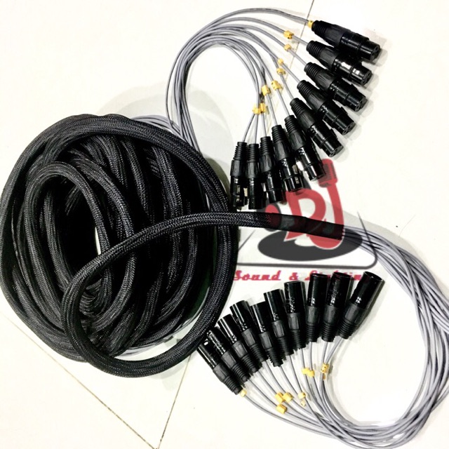 Dây cáp line 12 đường dài 18m dây tín hiệu âm thanh  dây nhạc cụ dây micro trống dây cáp line 12 đường