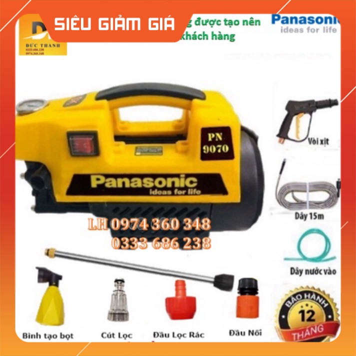 Cam kết Chính hãng Máy rửa xe PANASONIC công suất 300W. Bảo hành 12 tháng.