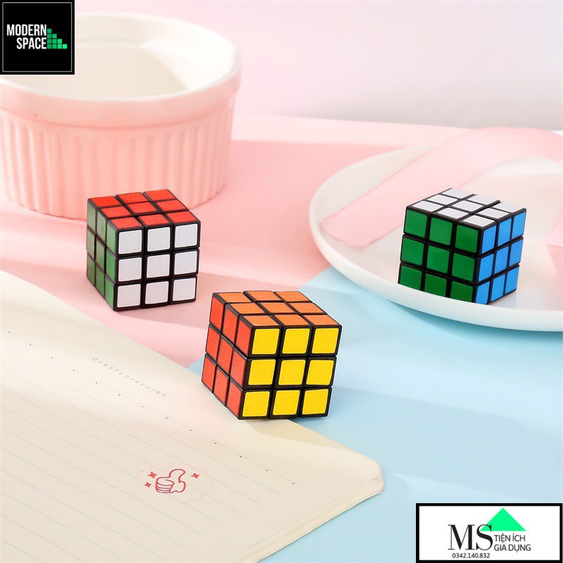 Rubik 3x3 Khối Lập Phương, Tặng Kèm Rubik 3x3 Mini Rubic Ma Thuật 3 Tầng