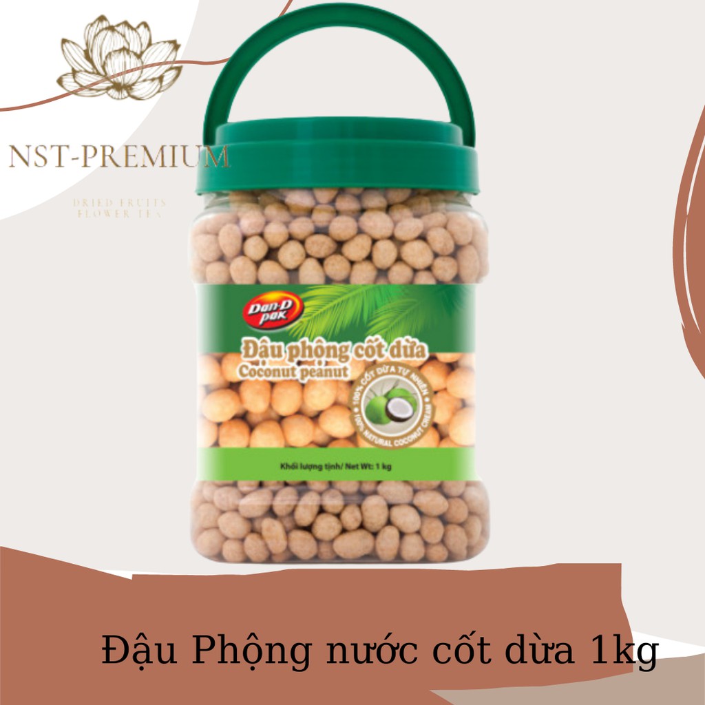 Đậu phộng nước  cốt dừa hủ 1kg Dan D Pak