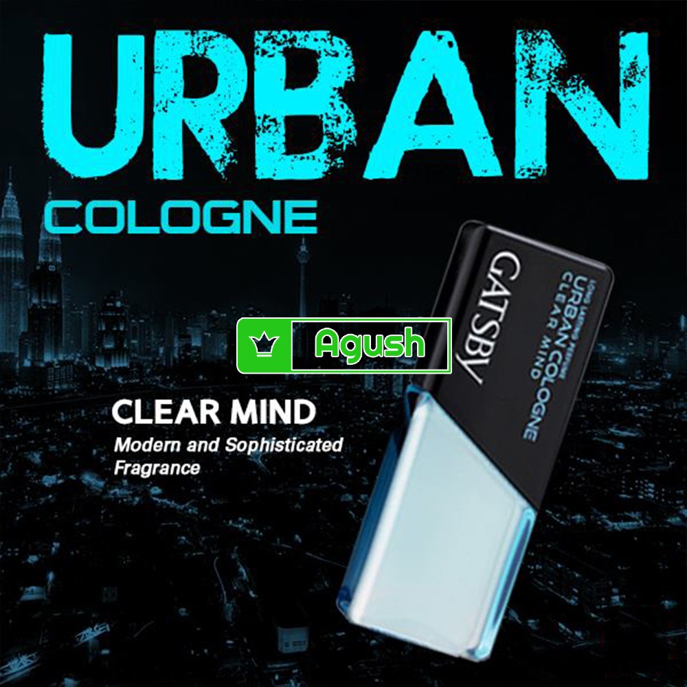 Nước hoa nam chính hãng thơm lâu mini Gatsby Urban Cologne Clear Mind 60ml bỏ túi lưu hương lâu nhẹ nhàng thanh mát rẻ | BigBuy360 - bigbuy360.vn