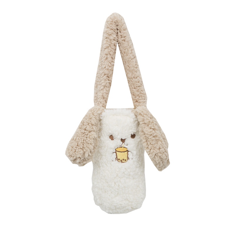 Túi Đựng Bình Nước Mềm Mại Đính Tai To Dễ Thương