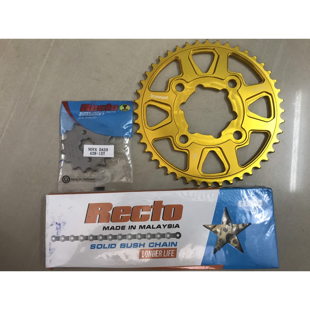 Bộ NSD Winner (nhông recto- dĩa nhôm 7075 CNC-sên Recto 10ly)
