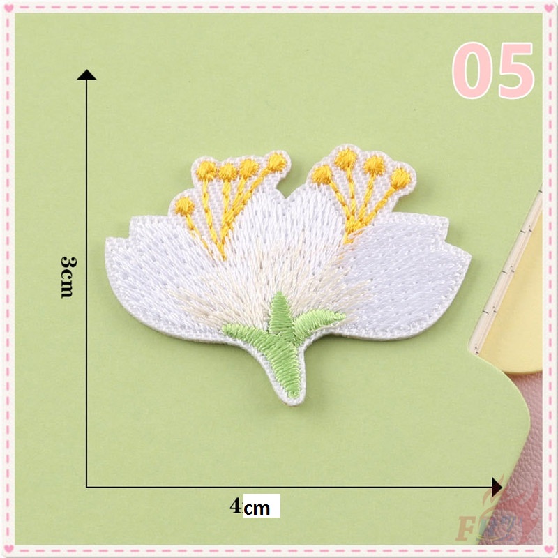 1 Miếng Vá Dán Ủi Quần Áo Thêu Hình Hoa Anh Đào