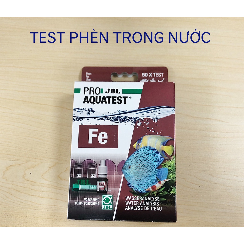 Test nhiều chỉ tiêu nồng độ trong nước gồm Oxy,Mg&Ca,Phèn Fe,Kali Dùng trong thủy sinh, thủy sản, ao nuôi Của Đức