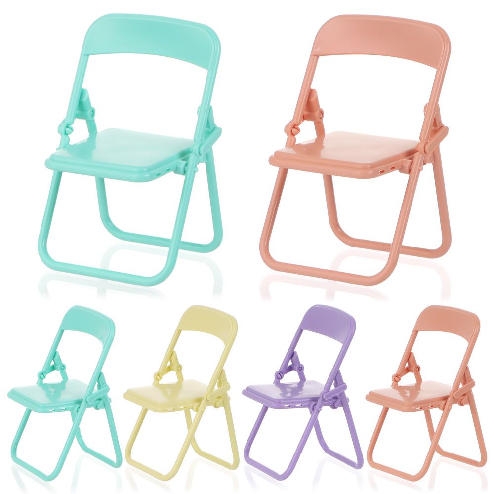 Ghế nhựa mini 1:12 trang trí cho nhà búp bê