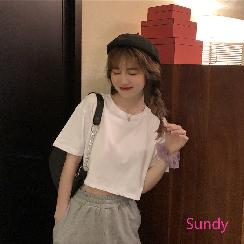 Áo Thun Ngắn Tay Dáng Rộng In Hình Bướm Thời Trang Dễ Thương