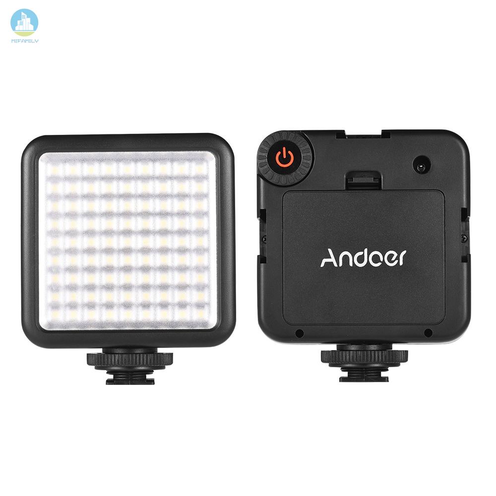 MI   Andoer W81 Mini Interlock Camera LED Light Panel 6.5W Dimmable 6000K Camcorder Video Lamp with Shoe Mount Adapter for DJI Ronin-S OSMO Mobile 2 Zhiyun Smooth 4 Gimbal Stabilizer for    DSLR