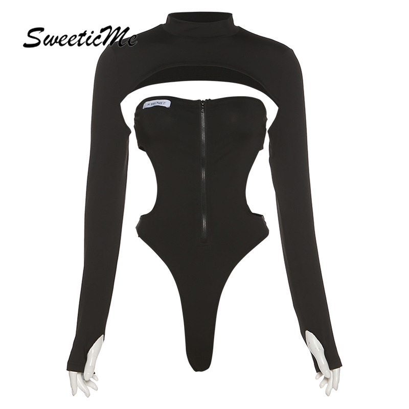 Áo liền quần ôm ngực cổ tròn gợi cảm hàng mới dành cho bạn nữ 2021