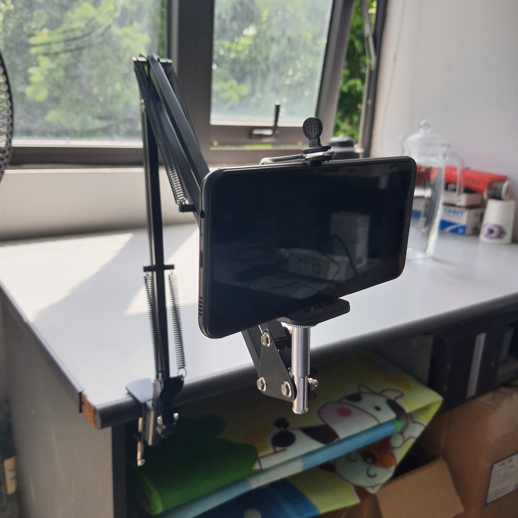 Giá đỡ điện thoại,ipad kẹp đầu giường, cạnh bàn đa năng xoay 360 độ điều chỉnh mọi góc độ kẹp điện thoại