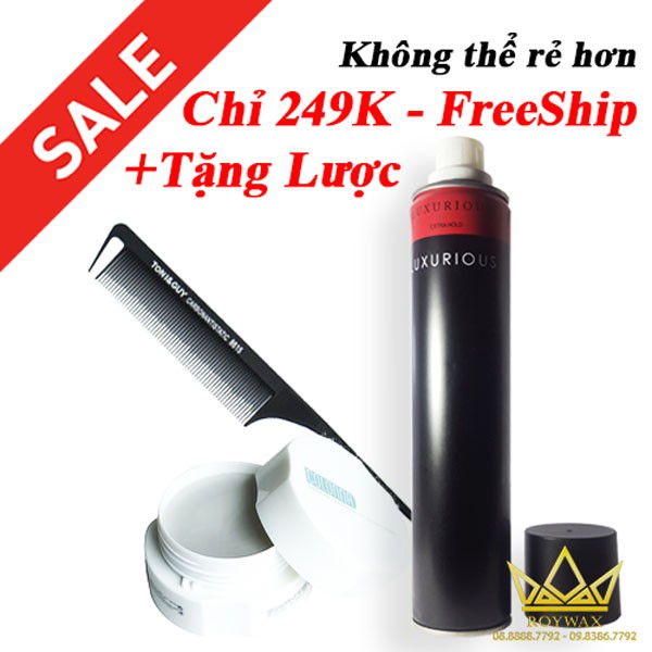 COMBO Sáp Colonna và Gôm xịt tóc Luxurious