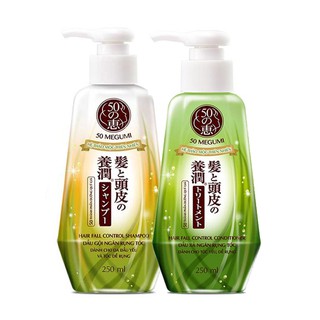Bộ dầu gội xả megumi hỗ trợ ngăn ngừa tóc rụng và mọc tóc 250ml