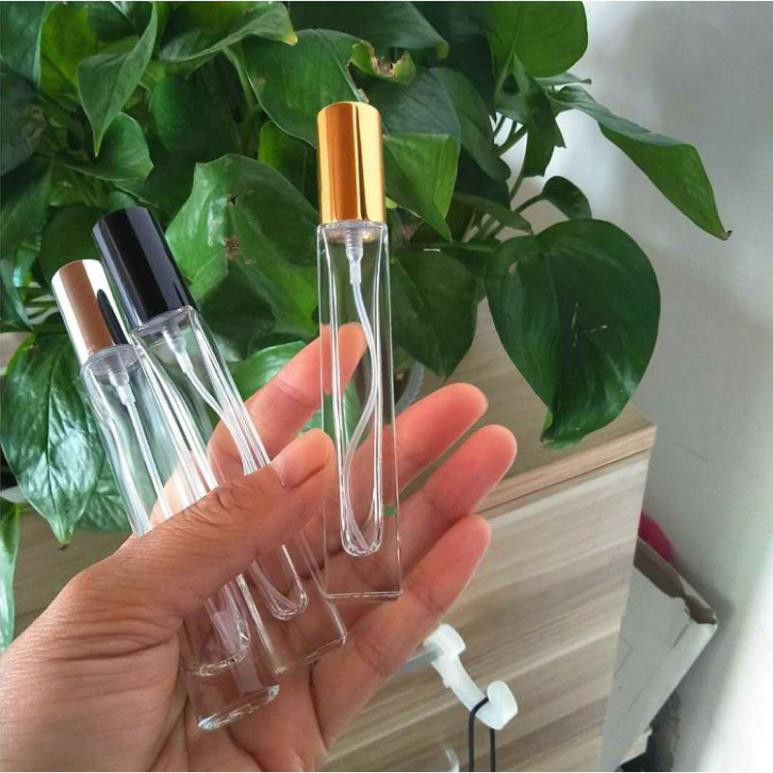 Lọ chiết nước hoa vuông 20ml/15ml/10ml/5ml - lo nuoc hoa  [chai lo my pham gia si]