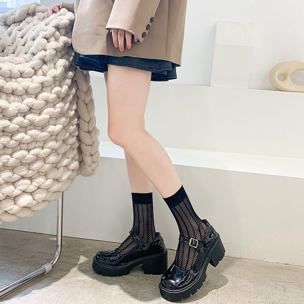 Vớ Lưới Mỏng Co Giãn Mềm Mại Thoải Mái Màu Kẹo Cho Nữ