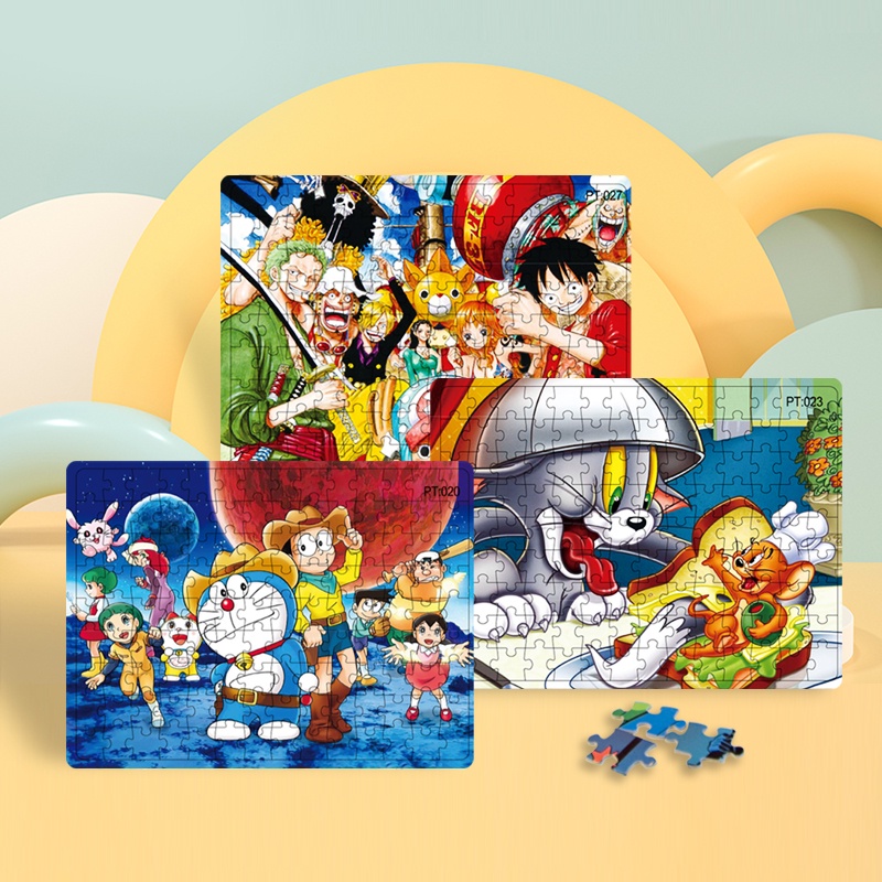 Bộ Đồ Chơi Xếp Hình 126 Mảnh Họa Tiết Hoạt Hình Dễ Thương Cho Bé