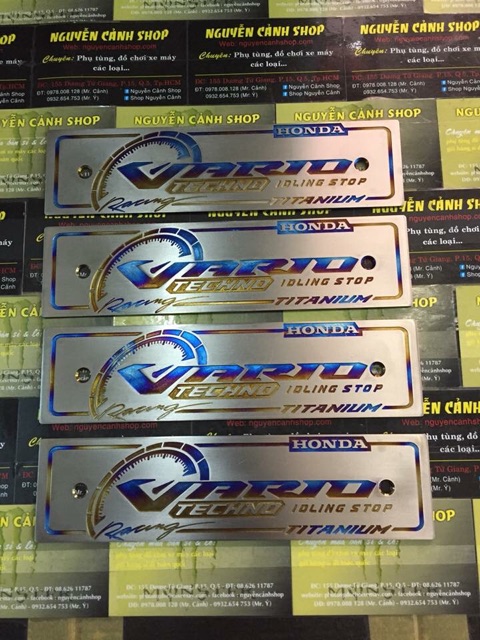 Bản tên xe máy titanium