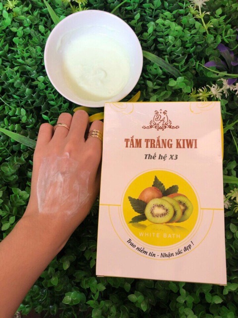 Tắm trắng kiwi x3