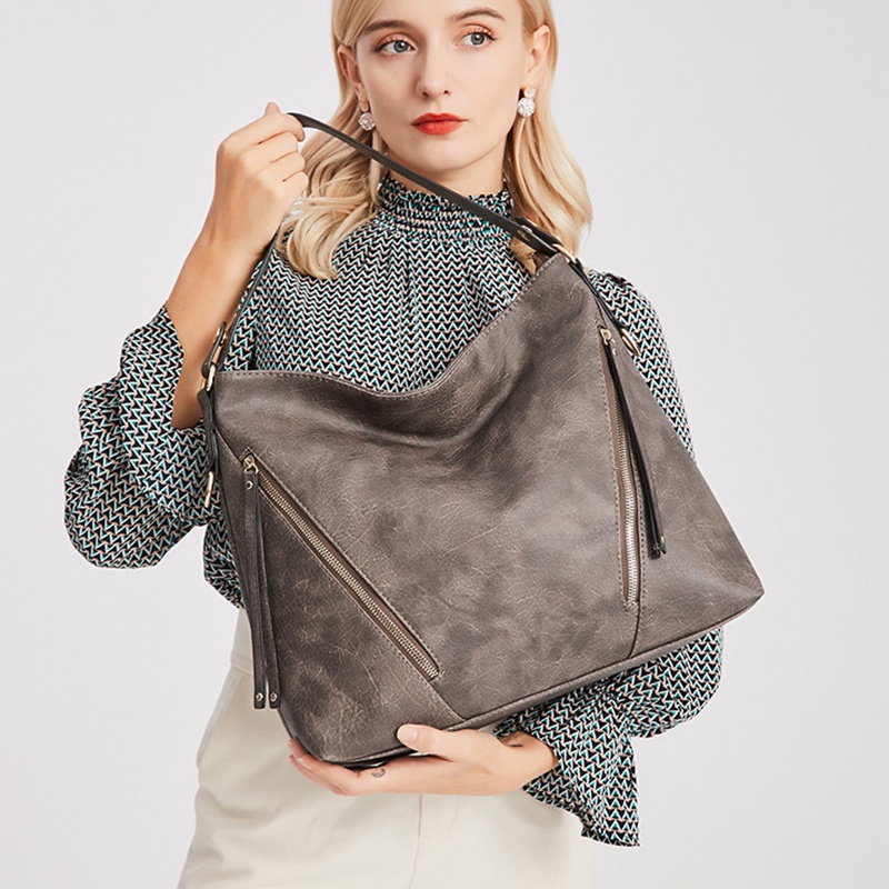 IELGY fashion ladies shoulder bag large capacity side zipper