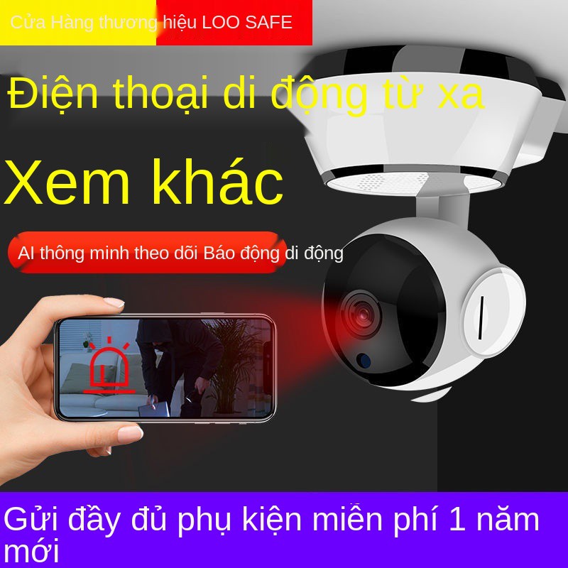 Camera kết nối với điện thoại di động mạng wifi không dây từ xa nhìn ban đêm độ nét cao Màn hình xoay 360 trong nh