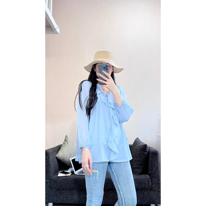 Áo babydoll chất voan lụa tiểu thư