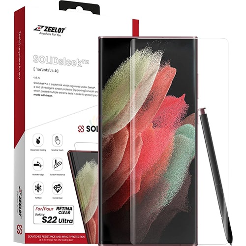 Dán màn hình cường lực 2.5D Zeelot SOLIDsleek Samsung Galaxy S22+ - Hàng chính hãng