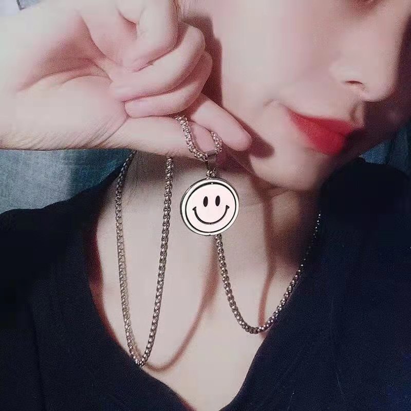 💖 𝑭𝑹𝑬𝑬𝑺𝑯𝑰𝑷 💖Dây chuyền hình mặt cảm xúc bằng hợp kim phong cách thời trang Hàn Quốc P18