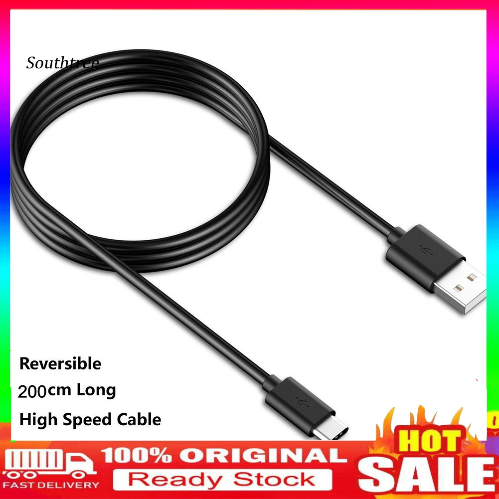 Cáp Sạc Nhanh Usb Type-C Dài 2m Cho Huawei Samsung Galaxy Htc