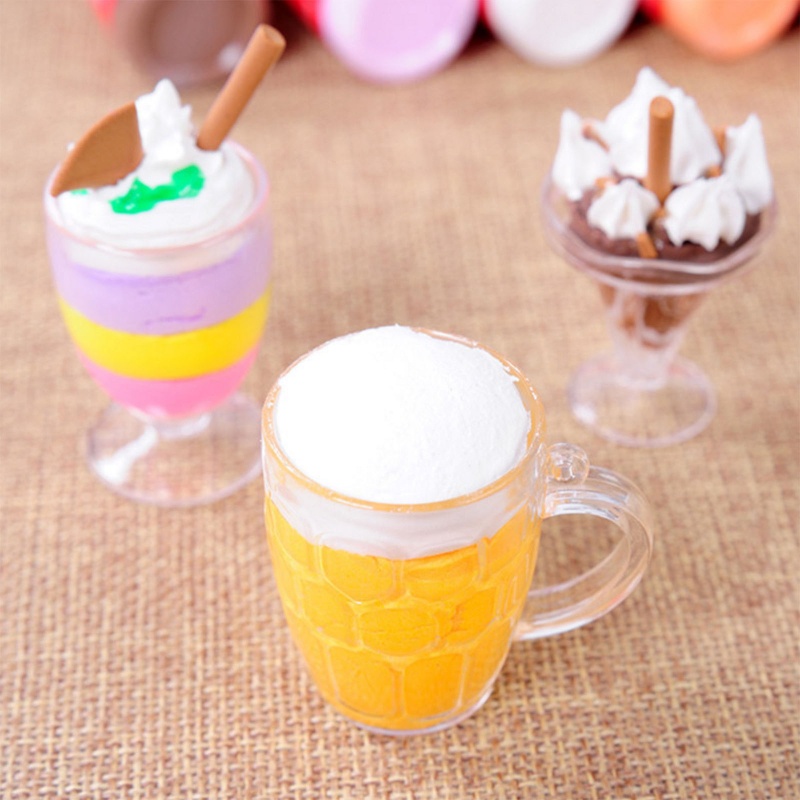 Set 12 Ly Nhựa Mini Đựng Kem / Đồ Chơi Cho Bé