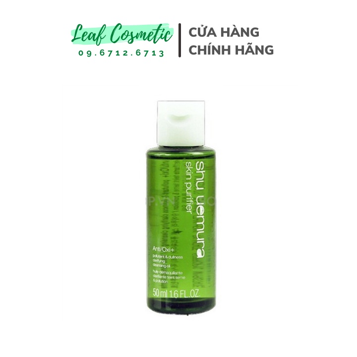 Dầu tẩy trang Shu xanh Uemura Anti/Oxi Skin Refining Cleansing Oil 50ml- Chính Hãng