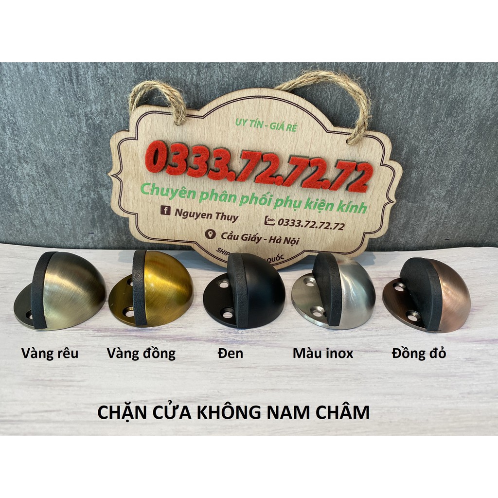 Chặn cửa bán nguyệt, chặn cửa nam châm, Chặn cửa gắn sàn giúp hạn chế va đập cho cánh cửa, an toàn - inox chuẩn, rất bền