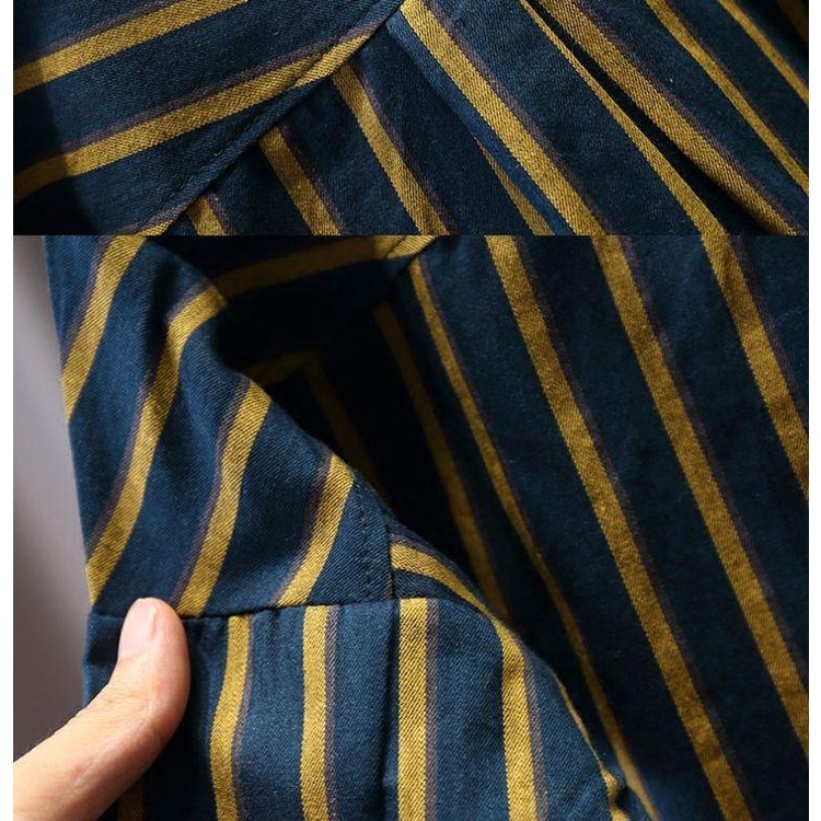 Áo Sơ Mi Tay Dài Kẻ Sọc Thời Trang Cho Bé Trai