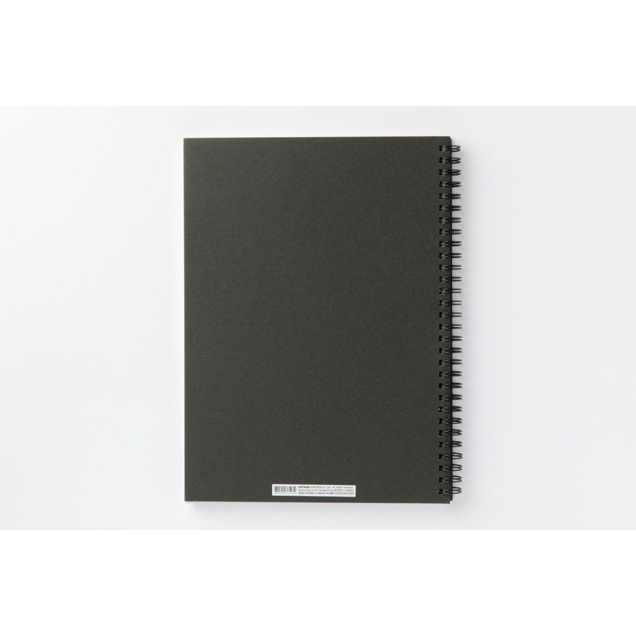 Sổ Tay Lò Xo ARTBOX Hàn Quốc Màu Đen Chữ Note Đơn Giản