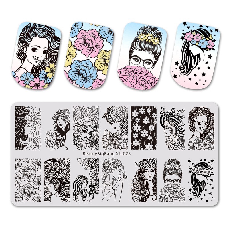 [Hàng mới về] Khay in hình trang trí móng tay nghệ thuật Beautybigbang xl-025