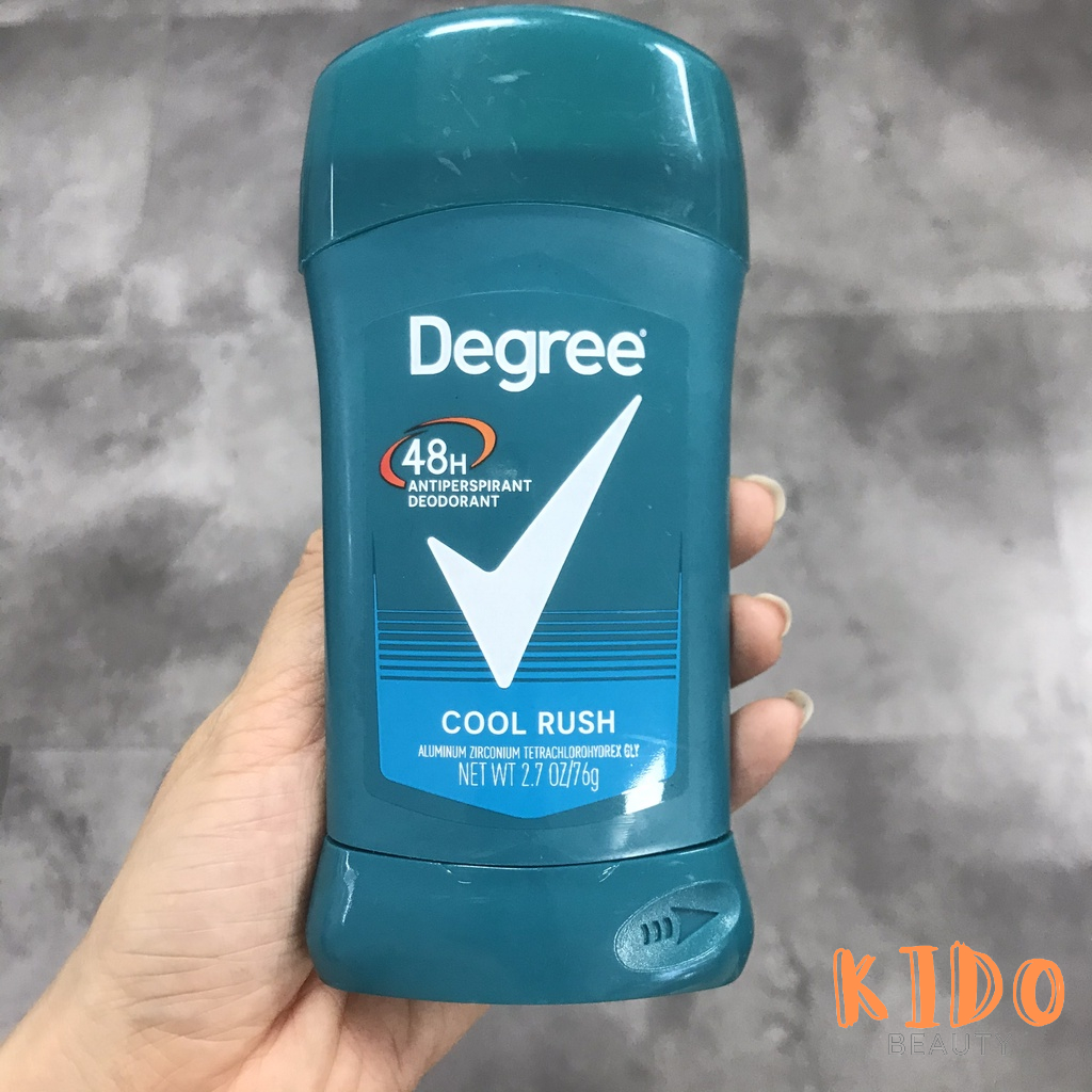 Lăn nách nam Degree khử mùi 48h/72h | Lăn khử mùi dạng sáp cho nam Degree men 76g