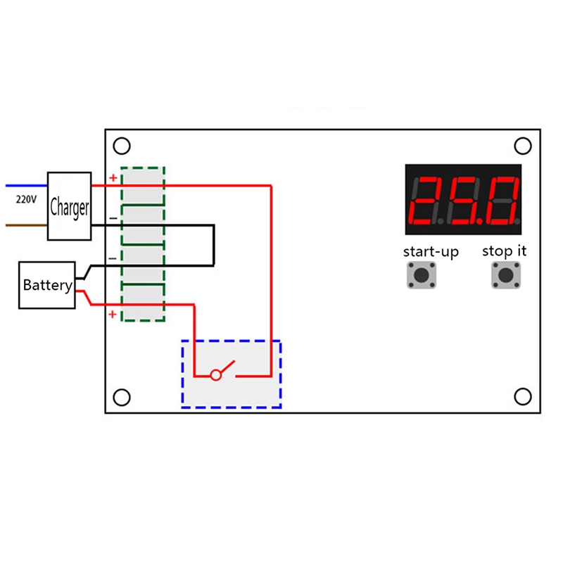 Mô Đun Bảo Vệ Pin Sạc Lithium Màn Hình LED Kỹ Thuật Số XH-M603