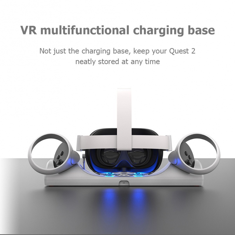 VR Charging Bracket for Oculus Quest 2 VR Headset Controller Fast Charging Dock magnetic Stand Set  for Quest 2