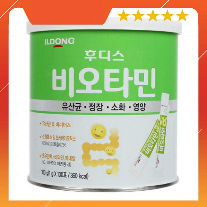 Men Vi Sinh Hàn Quốc ILDong Cho Trẻ Từ Sơ Sinh, 90 gói