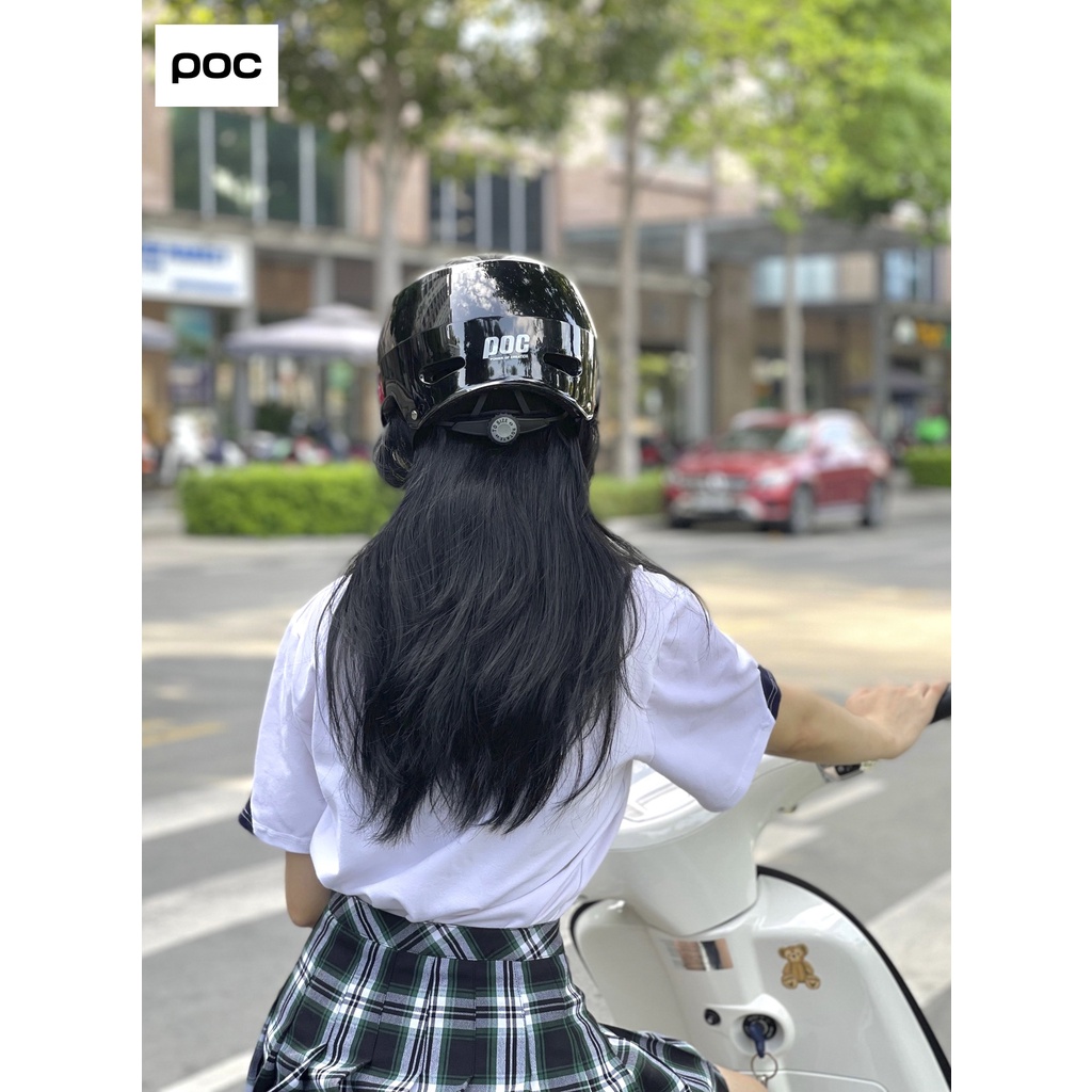 MŨ THỂ THAO POC P05 MÀU ĐEN BÓNG CHÍNH HÃNG 2022