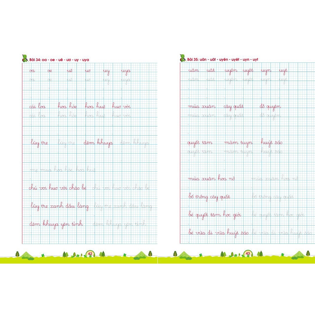 Sách - Combo 2 quyển Luyện Viết Chữ Hoa, Cỡ Nhỏ Theo Nhóm và Tập Viết Chữ 1 Ô Ly - 2 quyển - V CB 25