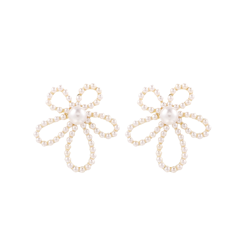 Bông tai bạc 925 hình hoa đơn giản xinh xắn cho nữ