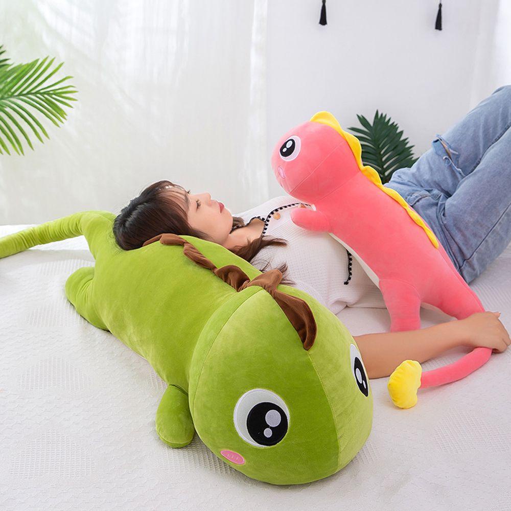 Gối Ôm Hình Khủng Long Mắt To Nhồi Bông Dễ Thương Dùng Làm Quà Tặng Sinh Nhật Cho Bé