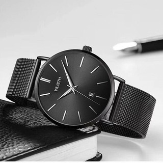 Đồng Hồ Nam WLISTH Dây Thép Lụa Cao Cấp + Tặng Kèm Pin