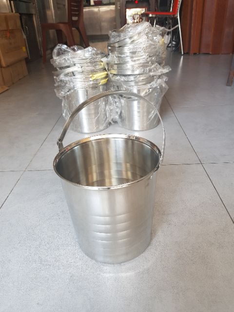 Xô đá inox có qua 20 cm