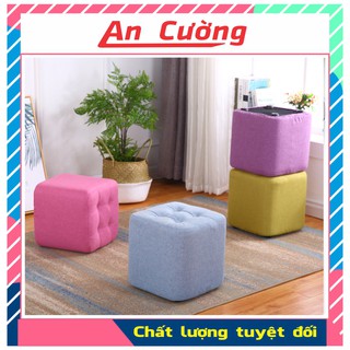 Ghế đôn sofa💖𝑭𝑹𝑬𝑬𝑺𝑯𝑰𝑷💖Ghế đôn vuông nệm bọc vải nỉ bố cao cấp loại lớn
